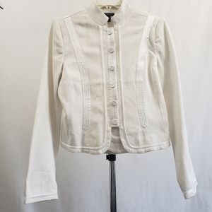 Persaman Pop Button Up Jacket - White